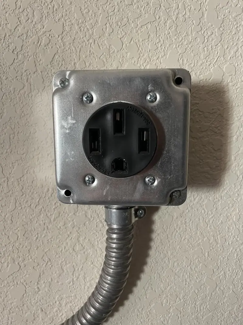 NEMA 14-50 outlet installed for Smart Home Electrical in Jessup
